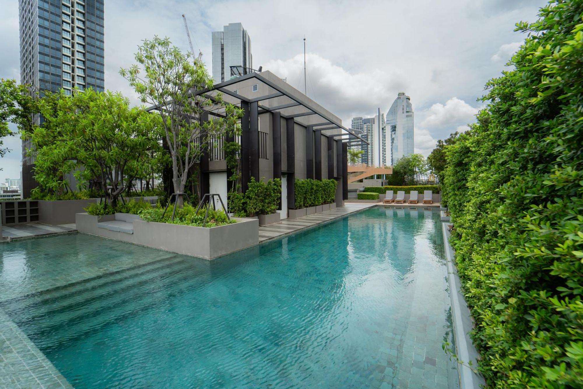 Pangsapuri Luxury 2br With Sky Pool & Gym Near Bts Thong Lo Bangkok